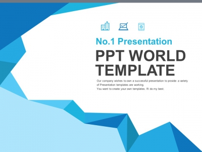 역동적인 다각형과 아이콘(자동완성형포함) 파워포인트 PPT 템플릿 디자인