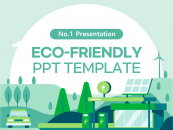 친환경 에너지 에코 환경보호 파워포인트 PPT 템플릿 디자인