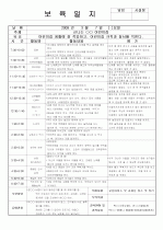 [보육실습/보육일지]보육실습일지/영유아보육일지/아동보육일지 5페이지