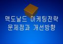 [맥도날드]맥도날드 마케팅전략의 문제점과 해결방안 PPT자료 1페이지