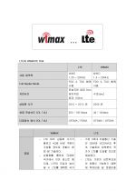LTE와 WIMAX의 비교 (기술, 특징, 향후예상) 2페이지