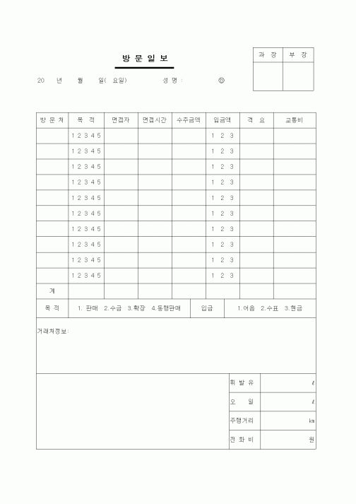 (판매/영업)방문일보3