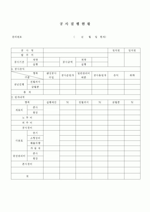 (현장/공사착공)공사집행현황(2)