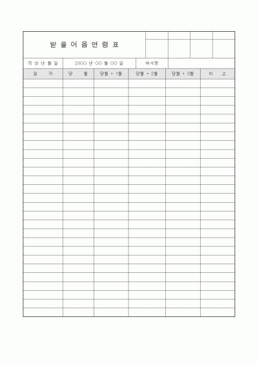 (세무/회계)받을어음연령표3