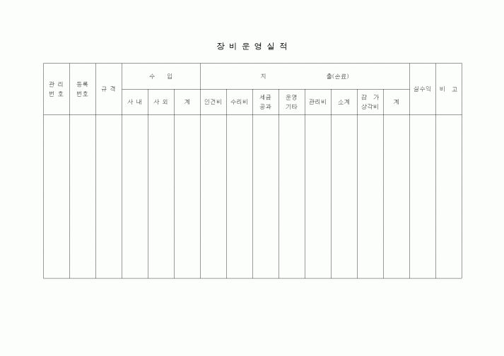 (장비관리)장비운영실적1