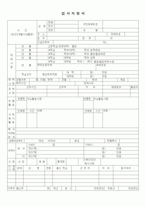 입사지원서(1)