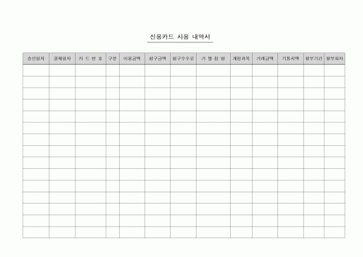 (총무)신용카드 사용 내역서