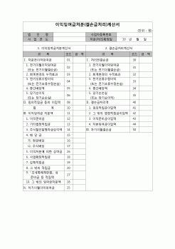 (법인세) 이익잉여금처분(결손금처리)계산서(법인세별지제3호3(4)(06.3.14개정)