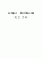 단순증류 simple distillation 1페이지