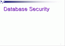 데이터베이스 보호(Database Security) 1페이지