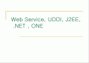 Web Service, UDDI, J2EE,  .NET , Sun ONE 1페이지