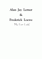 [뮤지컬의 이해] Alan Jay Lerner & Frederick Loewe  ‘My Fair Lady’ 1페이지