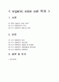 유기 태양전지(Organic Solar Cell)의 동작원리 및 공정단계와 현재의 문제점, 그리고 향후 전망에 대하여 1페이지