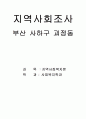 [지역사회복지론]부산 사하구 괴정동 지역조사 1페이지