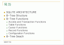 SQLITE의 B-Tree를 상세히 분석한 내용입니다. 2페이지