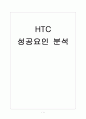 [HTC 기업분석] HTC 성공요인 분석 보고서 1페이지