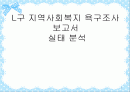 (조사방법론)욕구조사-L구 지역사회복지욕구조사보고서 실태분석)요약 PPT 1페이지