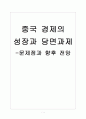 [중국경제] 중국 경제의 성장과 당면과제, 문제점과 향후 전망 보고서 1페이지