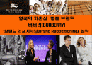 영국의 자존심 명품 브랜드버버리(BURBERRY)‘브랜드 리포지셔닝(Brand Repositioning)` 전략 1페이지