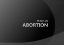 낙태 찬반에 대한 영어 프레젠테이션 1페이지