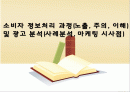 소비자 정보처리 과정(노출, 주의, 이해) 및 광고 분석(사례분석, 마케팅 시사점) 1페이지