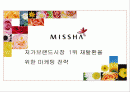 미샤(MISSHA)마케팅,미샤경영전략,기업분석, - 저가브랜드시장 1위 재탈환을 위한 마케팅 전략 1페이지