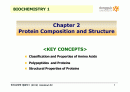 BIOCHEMISTRY 1 - Chapter 2 Protein Composition and Structure 1페이지