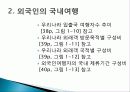 관광 시장 변화, 국제여행 증가 추이, 세계 여행 주요 목적지, 국내 사례, 영향을 미치는 요인, 관광 수요 변화, 특징, 방안, 전망, 조사분석 7페이지