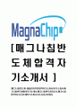 [매그나칩반도체-품질관리부문합격 자기소개서] 자기소개서,매그나칩반도체합격자기소개서,매그나칩반도체자소서,매그나칩합격자소서,반도체자기소개서,자소서,입사지원서 1페이지