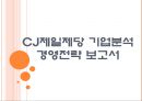 [CJ제일제당기업분석] CJ제일제당 경영전략.ppt 1페이지