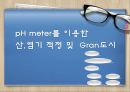 분석화학 - pH meter를 이용한 산,염기 적정 및  Gran도시 1페이지