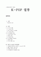 [현대사회의 이해] K-POP 열풍에 관해서 1페이지