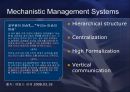 Organization sturucture & the Environment - Mechanistic & Organic Management Systems.PPT자료 3페이지