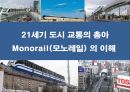 21세기 도시 교통의 총아 Monorail(모노레일) 의 이해 1페이지