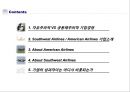 Southwest Airlines,American Airlines - 사우스웨스트항공,아메리칸항공,해외항공사,항공사비교,해외항공,항공시장,항공시장분석.PPT자료 3페이지