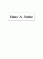 Hans A. Bethe [한스 베테 소개] 1페이지