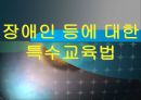 장애인 등에 대한 특수교육법 -입법추진배경, 법률연혁, 주요내용, 문제점 및 관련이슈  1페이지