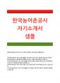 한국농어촌공사자소서>한국농어촌공사자기소개서 한국농어촌공사자소서 한국농어촌공사5급자소서 지원동기_한국농어촌공사자소서 한국농어촌공사신입자소서자기소개서_한국농어촌공사지원동기희망업무자소서자기소개 1페이지