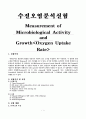 수질오염분석실험 - Measurement of Microbiological Activity and Growth [Oxygen Uptake Rate] 1페이지