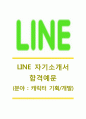 [LINE (캐릭터 기획/개발) 자기소개서] 라인플러스자기소개서합격예문+[면접기출문제]_LINE+자소서_라인플러스공채자기소개서_라인플러스채용자소서_라인자기소개서 1페이지