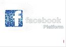 페이스북 플랫폼 facebook Platform (소셜네트워크, 페이스북의 성장, 페이스북 플랫폼, SNS, 구글의 오픈소셜. 페이스북 광고 및 표지반발).PPT자료 1페이지