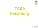 ZARA_리네이밍,마케팅사례,마케팅,브랜드,브랜드마케팅,기업,서비스마케팅,글로벌,경영,시장,사례,swot,stp,4p 1페이지