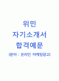 [위민 (온라인 마케팅광고) 자기소개서] 위민 자소서,면접기출문제,위민공채자기소개서,위민채용자소서 1페이지