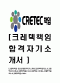 [크레텍책임-최신공채합격자기소개서]크레텍책임자소서,크레텍자기소개서,크레텍책임자소서,크레텍자기소개서,크레텍책임자소서,크레텍책임,cretec 1페이지