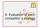 맥도날드(McDonald`s) 마케팅전략분석과 산업 분석, 맥도날드 경쟁사(롯데리아,버거킹,크라제버거) 전략과 비교분석 및 맥도날드 새로운 마케팅전략 제안.pptx 69페이지