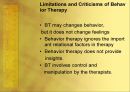 [우수레포트★★★★]Behavior Therapy(체육과학)의 기원, 특징, 방법, 공헌점, 40페이지
