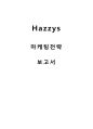 Hazzys 해지스 현 마케팅전략 분석과 해지스 새로운 마케팅전략 제안및 해지스 향후방향(설문지, 설문조사결과첨부) 1페이지