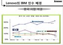 레노버(Lenovo)와 IBM의 M&A (기업소개, 인수합병 배경, 인수합병 사례, pc 시장, M&A, 인수합병 효과).pptx 19페이지