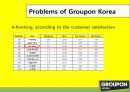 (영어,영문) 그루폰 코리아(groupon) 고객만족증진위한 마케팅조사 (설문조사, 그루폰코리아의 문제점, 서베이분석).pptx 14페이지