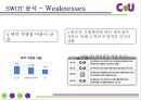 편의점 CU (훼미리마트)- 마케팅 SWOT,STP,4P전략분석과 CU 기업전략분석및 CU 새로운 마케팅전략 제안PPT 18페이지